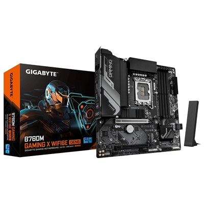 Gigabyte B760M GAMING X WiFi 6E DDR5 Micro-ATX Motherboard LGA1700 Gigabyte B760M GAMING X WiFi 6E DDR5 Micro-ATX Motherboard LGA1700